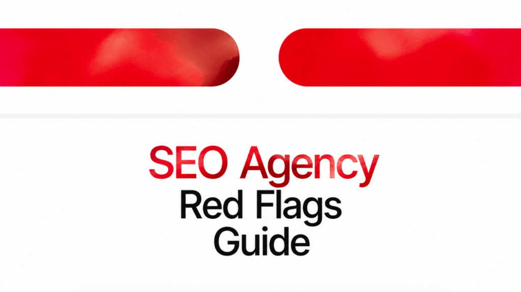 SEO and link building agency red flags checklist